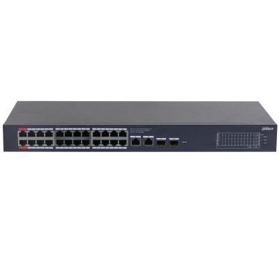 3. Dahua Technology CS4228-24GT-240 Managed Network Switch L2 Gigabit Ethernet (10/100/1000) mit PoE-Unterstützung, Schwarz