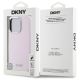 8. DKNY Liquid Silicone Small Metal Logo MagSafe-Hülle für iPhone 16 Pro Max – Rosa
