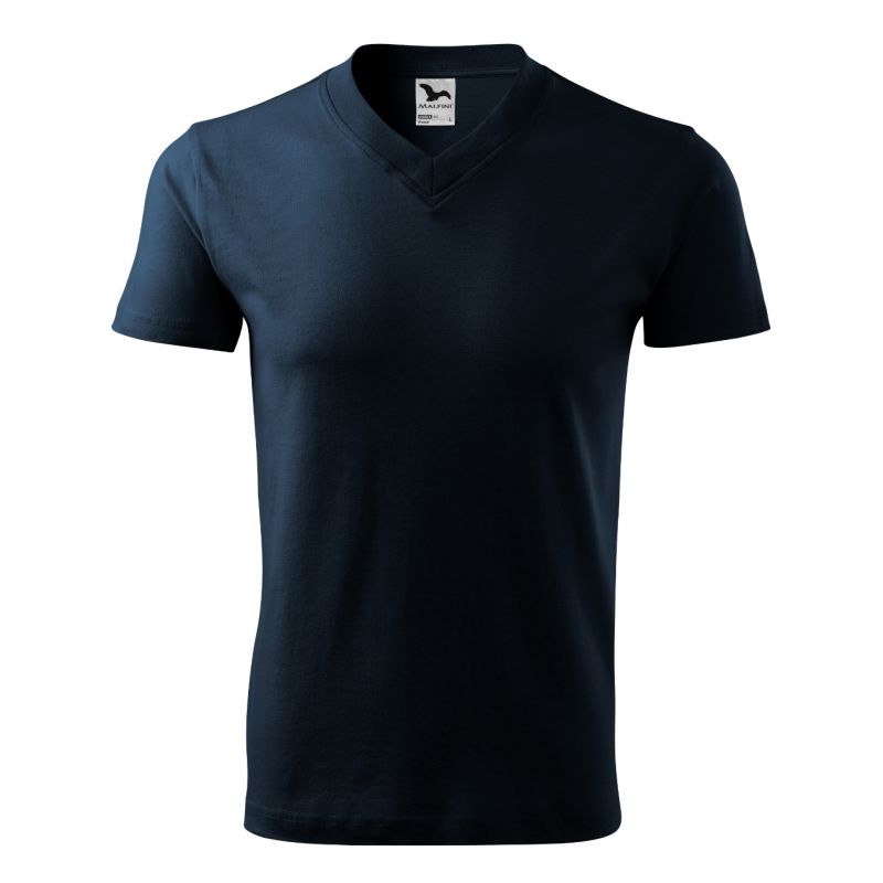 5. Malfini T-Shirt mit V-Ausschnitt M MLI-10202 marineblau