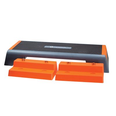 58. HMS Premium AS007 SCHWARZ/ORANGE Aerobic-Stepper 