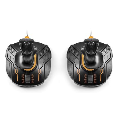 10. Thrustmaster T.16000M FCS SPACE SIM DUO Schwarz, Orange USB Joystick Analog/Digital PC