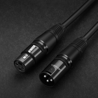 6. Ugreen AV130 66717 Audio-XLR (weiblich) – XLR (männlich) Kabel für Mikrofon/Verstärker 2 m – schwarz