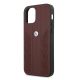 6. BMW Leather Curve Perforate Case für iPhone 12 / iPhone 12 Pro – Rot