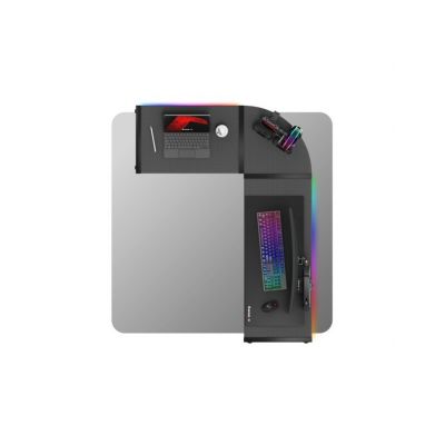 10. Huzaro Hero 6.0 Schwarzer RGB-Gaming-Schreibtisch