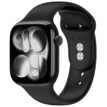 Tech-Protect Silikonarmband für Apple Watch 44 / 45 / 46 / 49 mm – Schwarz