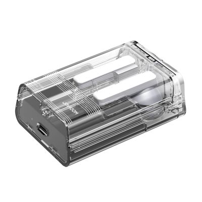 5. TWS Joyroom JR-TC1 IceLens Series kabellose Kopfhörer mit LED-Leuchten – Schwarz