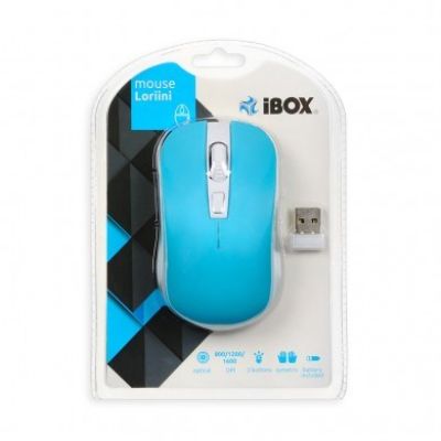 3. IBOX LORIINI IMOF008WBL Maus (optisch; 1600 DPI; blaue Farbe)