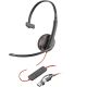 7. Poly Blackwire 3210 Mono-USB-C-Headset + USB-C/A-Adapter