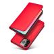 3. Magnet Card Case Hülle für iPhone 14 Pro Max Flip Cover Wallet Stand rot