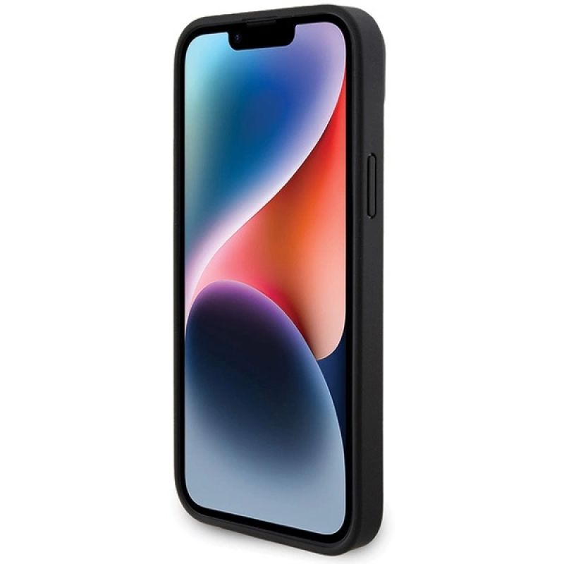 5. BMW Leder-Carbon-Hülle für iPhone 15 Plus – Schwarz