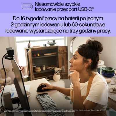 12. HP 920 Ergonomische Vertikalmaus Schwarz Kabellos Schwarz
