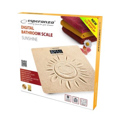 9. Esperanza Sunshine EBS006 Badezimmerwaage (Sandfarbe)