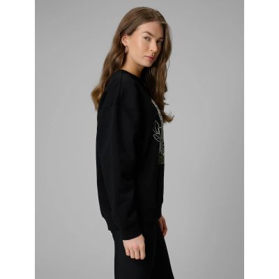 4. Locker geschnittenes Damen-Sweatshirt ohne Kapuze 4F 4FRSS26TSWSF2837-20S
