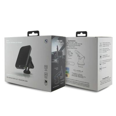 4. BMW BMMWCCDTPK 15W Induktionshalter für Glas/Grill schwarz/schwarz MagSafe Signature Edition