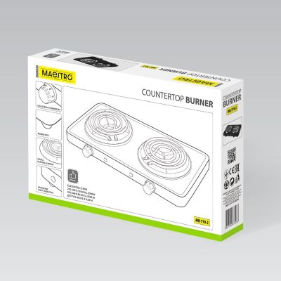 3. Zweiflammiger Elektroherd 2000W MR-770-2 MAESTRO