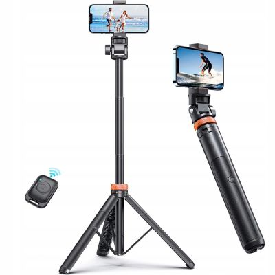 9. Tech-Protect L03S Bluetooth-Selfie-Stick mit Fernbedienung, Stativ bis 148 cm und 180 Kopf – Schwarz