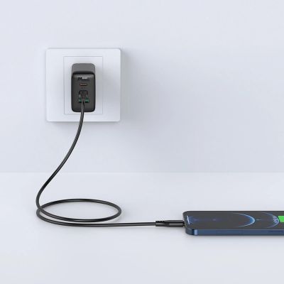 4. Acefast C3-01 Lightning – USB-C PD-Kabel 30 W 3 A 480 Mbit/s 1,2 m – Weiß
