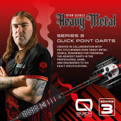 5. Harrows RYAN SEARLE SERIE 3 90% Stahlspitzen-Darts