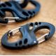 4. Mil-Tec S-Hook Karabiner Set – Schwarz