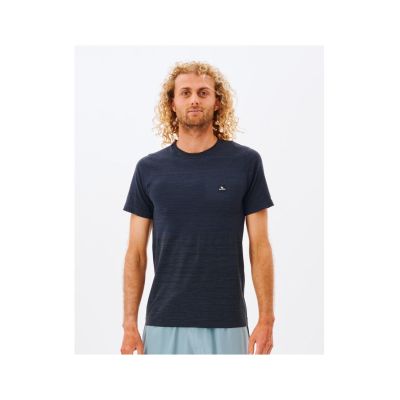 RIP CURL Vaporcool Seamless Tee T-Shirt schwarz