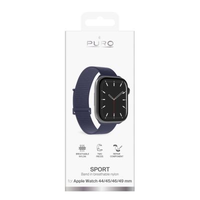 2. Puro Sportarmband für Apple Watch 44/45/46/49 mm – Marineblau