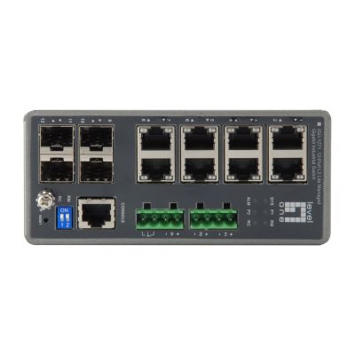 LevelOne 8xGE/4xSFP TURING Managed L3 1Gbps Industrie-Switch
