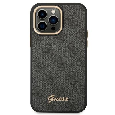 3. Guess GUHCP14XHG4SHK iPhone 14 Pro Max 6,7 "schwarz / schwarze Hartschale 4G Vintage Gold Logo