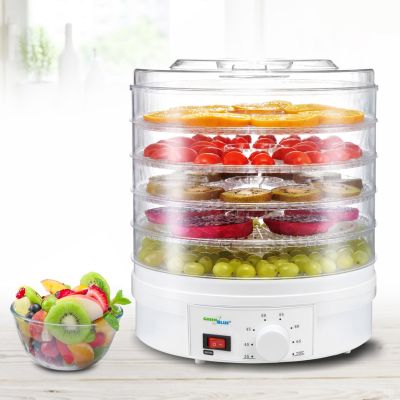 13. GreenBlue GB190 Dörrgerät für Pilze, Gemüse und Obst (250 W; weiß)