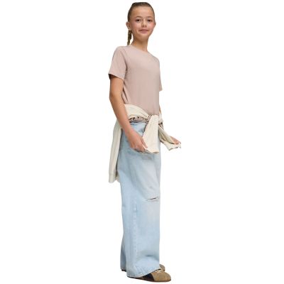 5. Puma ESS T-Shirt mit zentriertem Katzenlogo für Kinder, pink, 692972 89