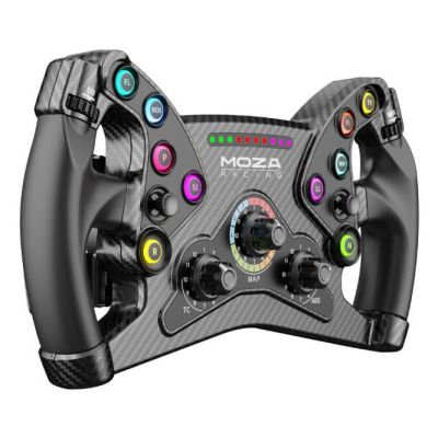 3. Moza Racing RS047 Gamecontroller Schwarzes PC-Lenkrad