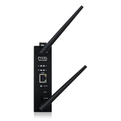 5. Wi-Fi-7-Access Point Zyxel IAP500BE-EU0101F BE5000, Dual Radio 2x2 MU-MIMO, PoE+ (802.3at), industrieller Access Point, DIN-Schienenmontage, Standalone/Nebula Cloud Managed