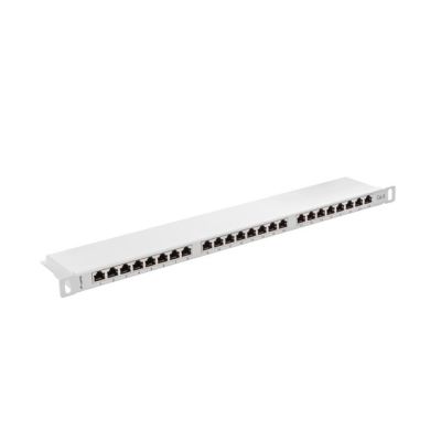 4. Patchpanel Lanberg PPS6-0024-S (0,5U; Kat. 6; 24xRJ-45)
