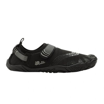 2. ProWater Herren-Badeschuhe, schnelltrocknend, rutschfest, schwarz und grau