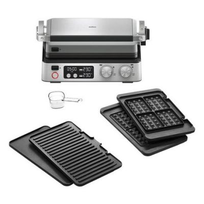 BRAUN MultiGrill 7 Kontaktgrill CG 7044 mit Grill-, Brat- und Waffelplatten