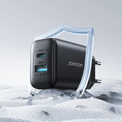 14. Joyroom JR-TCF13 Netzwerkladegerät USB-C / USB-A 25W SFC / PPS / PD - Schwarz