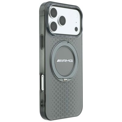 4. Mercedes AMG IML Doppellagige Urban Line Hülle mit Ringständer und MagSafe für iPhone 18 Pro Max / 17 Pro Max – Grau