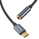 4. Baseus L54-Adapter für USB-C-Kopfhörer/Miniklinke 3,5 mm DAC 24 Bit 48 KHz – Grau