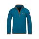 Trollkids Kids Nordland Half Zip Unisex Fleece-Sweatshirt, Deep Lagoon/Cinnamon, leicht und atmungsaktiv, Blau (707-178)