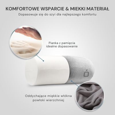 3. Kleines Kopfkissen in Zylinderform ANOMEO