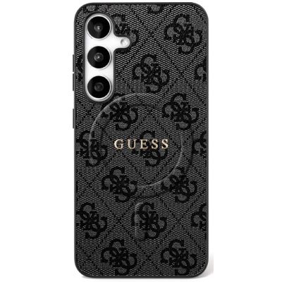 Guess 4G Ring Classic Logo MagSafe Hülle für Samsung Galaxy S25 FE - Schwarz