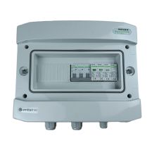 Hermetische IP65 EMITER-Wechselstrom-Anschlussverteileranlage mit Wechselstrom-Überspannungsableiter Noark Typ 1+2, 40 A, 3-phasig