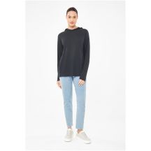 VIKING Canby Lady Bamboo Damen-Langarmshirt mit Kapuze, Marineblau XS