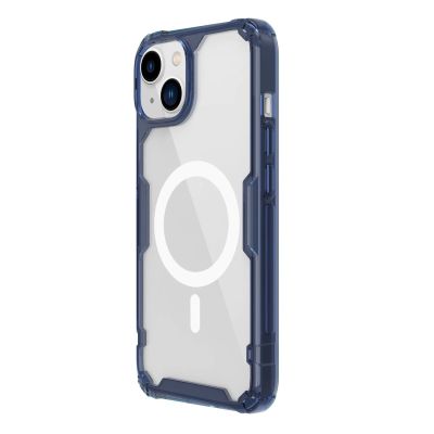6. Nillkin Nature Pro Magnetische Hülle iPhone 14 Plus magnetische Hülle MagSafe blau