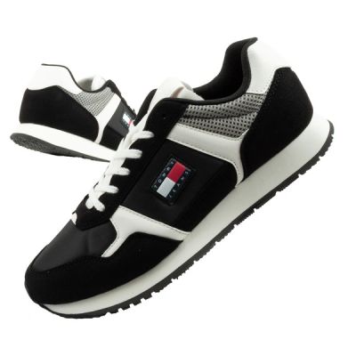 Tommy Hilfiger Herren TJM Runner Freizeit-Sneaker, schwarz