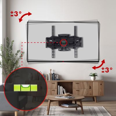 Maclean MC-781 TV-Wandhalterung (Schwenk-, Wand- und Neigefunktion; 26" - 55"; max. 45 kg)
