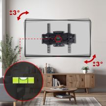 Maclean MC-781 TV-Wandhalterung (Schwenk-, Wand- und Neigefunktion; 26" - 55"; max. 45 kg)
