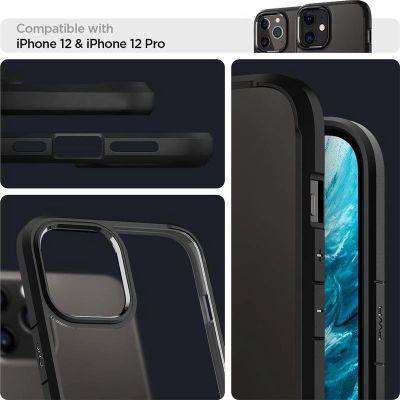 11. Spigen Ultra Hybrid-Hülle für iPhone 12 / iPhone 12 Pro – mattschwarz