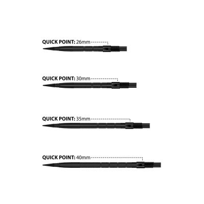 2. Harrows QUICK POINT scharfe Stahlspitzen - MICRO RIDGE schwarz