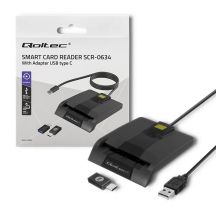 QOLTEC Smart-ID-Kartenleser | SCR-0634 | USB Typ C