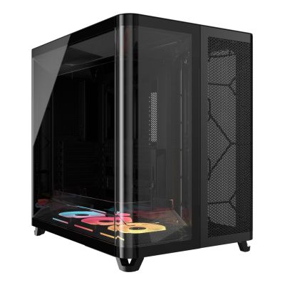 2. CORSAIR Geh Midi AIR 5400 LX-R LINK Hülle, gehärtetes Glas, Schwarz